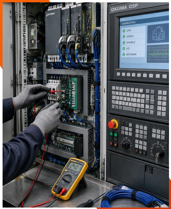 Ремонт систем ЧПУ Okuma OSP в Хабаровске